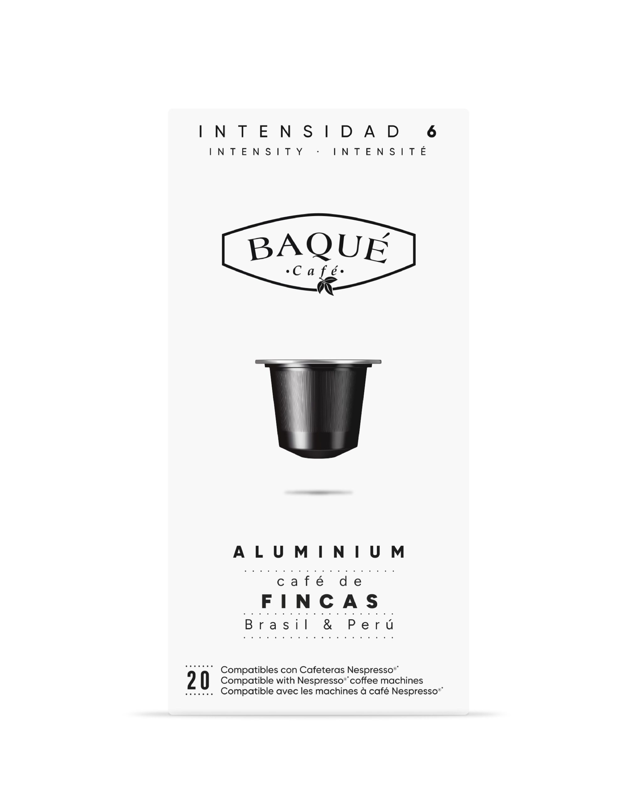 Café de Fincas Blend, 20 cápsulas compatibles con Nespresso®